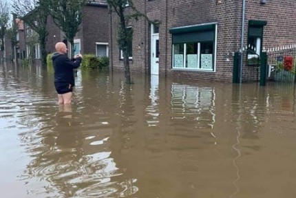Stijgend water in Westbroek